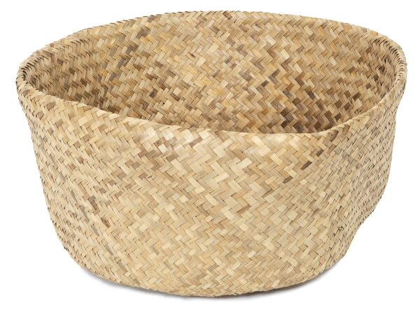 Pletený úložný košík Compactor Belly L,mořská tráva přírodní, 45 x 36 cm