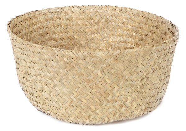 Pletený úložný košík Compactor Belly M,mořská tráva přírodní, 35 x 32 cm