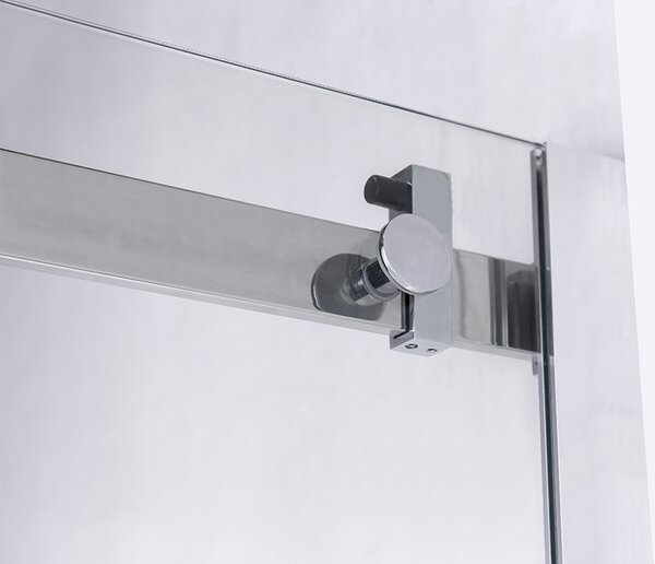 BPS-koupelny Posuvné sprchové dveře SH03D 120 chrom/transparent pro instalaci do niky - bez vaničky