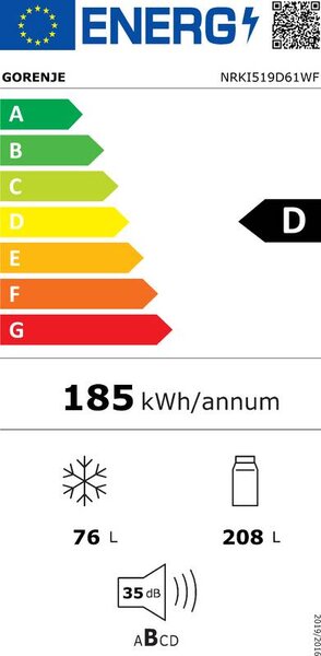 Vestavná chladnička Gorenje NRKI519D61WF (D)