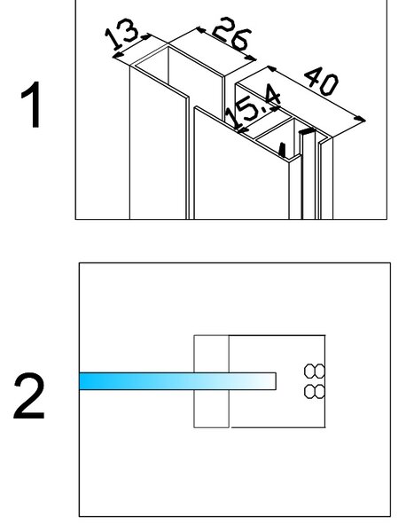 BPS-koupelny Posuvné sprchové dveře SH03C 110 černá/transparent pro instalaci do niky - bez vaničky