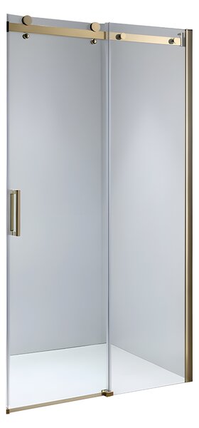 BPS-koupelny Posuvné sprchové dveře SH03B 100 zlaté/transparent pro instalaci do niky - bez vaničky