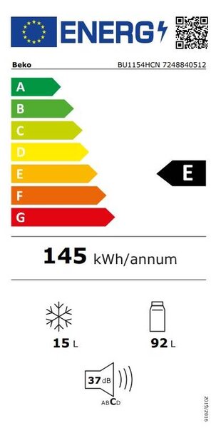 Chladnička Beko BU1154HCN (E)