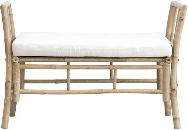 Zahradní lavice z bambusu s polstrovaným sedákem Mandisa