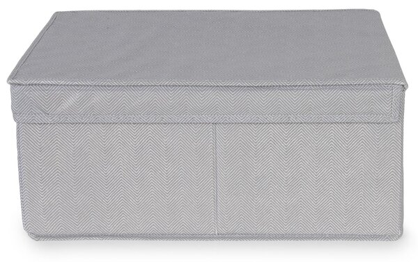 Skládací úložná krabice - karton box Compactor Wos 30 x 43 x v.19 cm, šedá