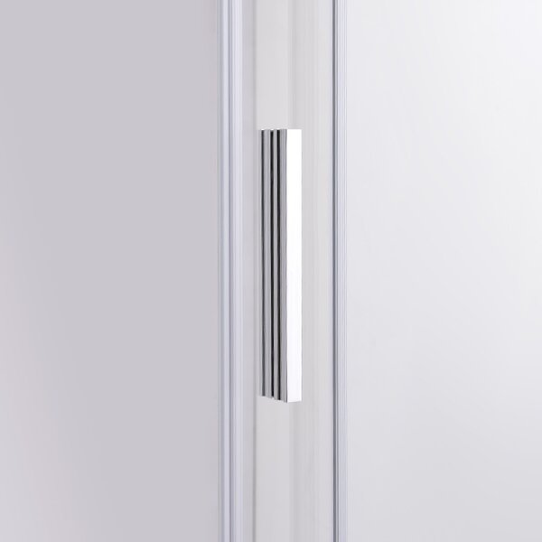 BPS-koupelny Posuvné sprchové dveře NOVA CH 100 cm chrom/transparent pro instalaci do niky - bez vaničky