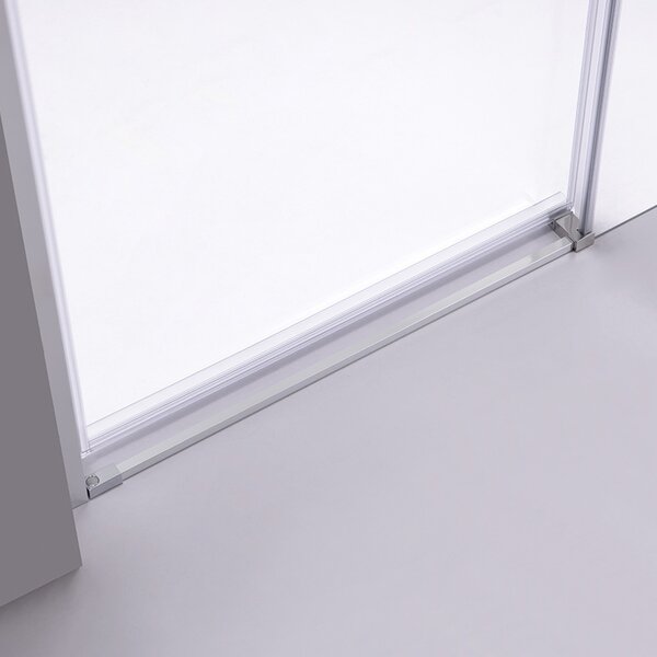 BPS-koupelny Posuvné sprchové dveře NOVA CH 100 cm chrom/transparent pro instalaci do niky - bez vaničky