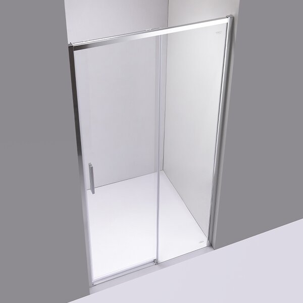 BPS-koupelny Posuvné sprchové dveře NOVA CH 100 cm chrom/transparent pro instalaci do niky - bez vaničky