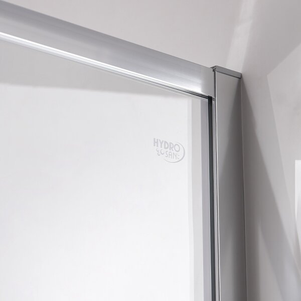BPS-koupelny Posuvné sprchové dveře NOVA CH 100 cm chrom/transparent pro instalaci do niky - bez vaničky