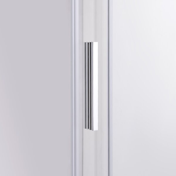 BPS-koupelny Posuvné sprchové dveře NOVA CH 90 cm chrom/transparent pro instalaci do niky - bez vaničky