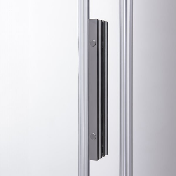 BPS-koupelny Posuvné sprchové dveře NOVA CH 90 cm chrom/transparent pro instalaci do niky - bez vaničky
