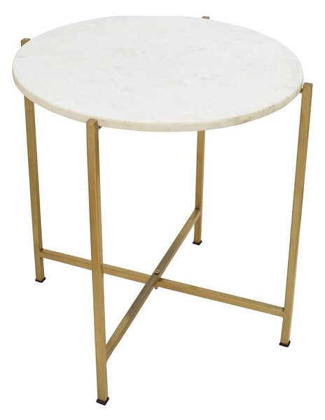 Eglo 424002 - Odkládací stolek TOWADA 46 cm mramor/zlatá
