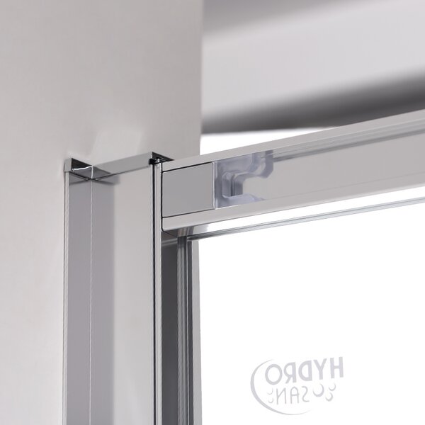 BPS-koupelny Posuvné sprchové dveře NOVA CH 90 cm chrom/transparent pro instalaci do niky - bez vaničky
