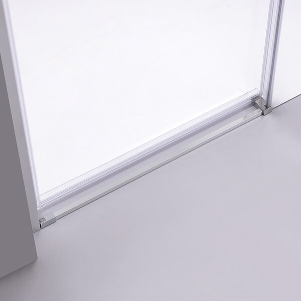BPS-koupelny Posuvné sprchové dveře NOVA CH 90 cm chrom/transparent pro instalaci do niky - bez vaničky