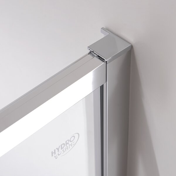 BPS-koupelny Posuvné sprchové dveře NOVA CH 90 cm chrom/transparent pro instalaci do niky - bez vaničky