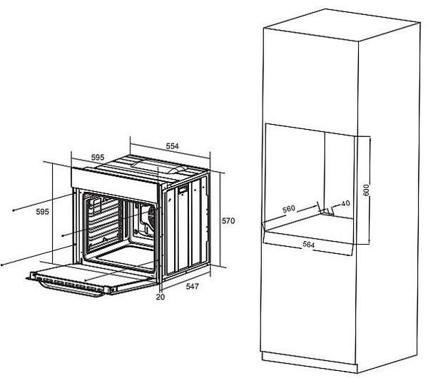 Vestavná trouba Philco POP 7616 SFPB KING + bezplatný servis 36 měsíců