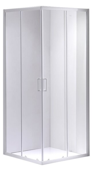BPS-koupelny Čtvercový sprchový kout KZ93B WH 90x90 bílá/transparent - bez vaničky
