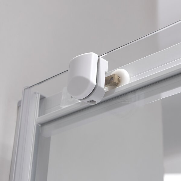 BPS-koupelny Čtvercový sprchový kout KZ93B WH 90x90 bílá/transparent - bez vaničky