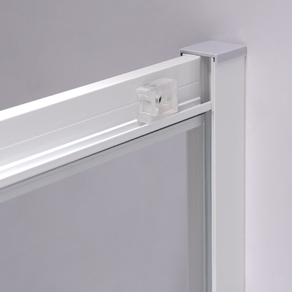 BPS-koupelny Čtvercový sprchový kout KZ93B WH 90x90 bílá/transparent - bez vaničky