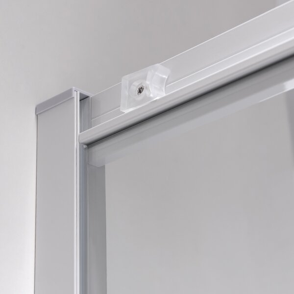 BPS-koupelny Čtvercový sprchový kout KZ93B WH 90x90 bílá/transparent - bez vaničky