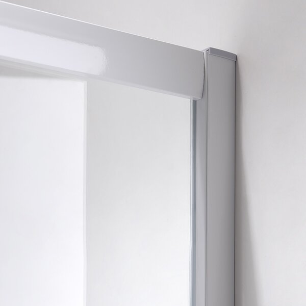 BPS-koupelny Čtvercový sprchový kout KZ93B WH 90x90 bílá/transparent - bez vaničky