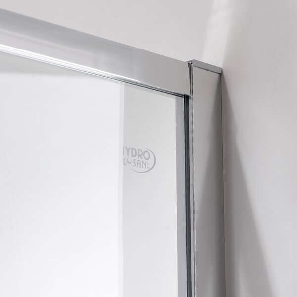 BPS-koupelny Čtvercový sprchový kout NOVA CH 80x80 chrom/transparent - bez vaničky