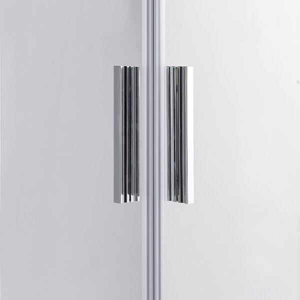 BPS-koupelny Čtvercový sprchový kout NOVA CH 80x80 chrom/transparent - bez vaničky