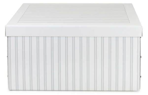 Skládací úložná krabice - karton box Compactor Anton 50 x 40 x v.25 cm, šedo-bílá