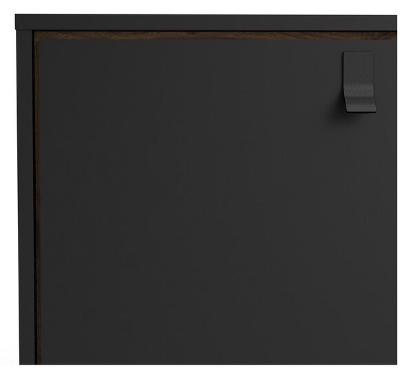 Černá komoda v dekoru ořechu 150x72x40 cm Ry – Tvilum