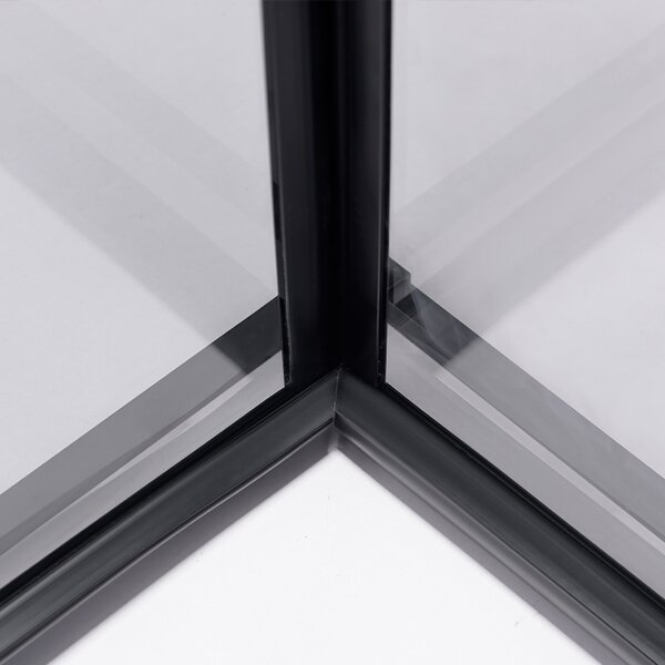 BPS-koupelny Čtvercový sprchový kout NOVA BL 90x90 chrom/transparent - bez vaničky
