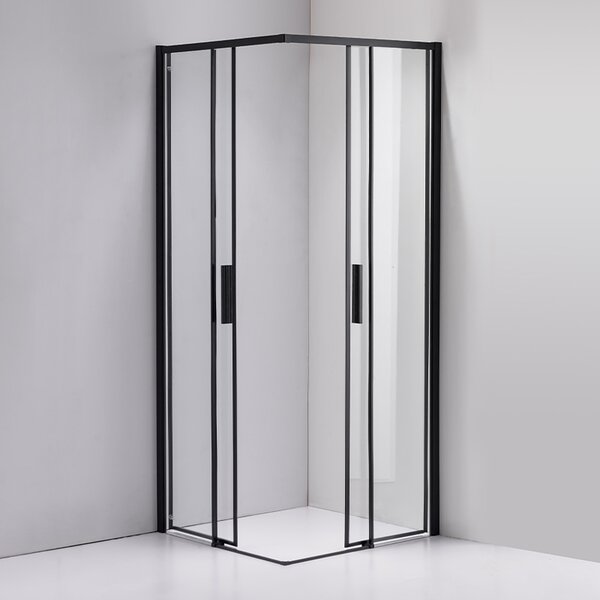 BPS-koupelny Čtvercový sprchový kout NOVA BL 90x90 chrom/transparent - bez vaničky