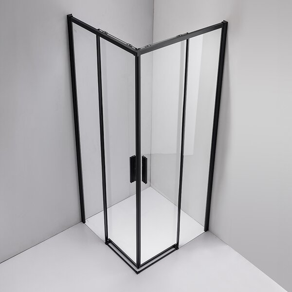 BPS-koupelny Čtvercový sprchový kout NOVA BL 90x90 chrom/transparent - bez vaničky