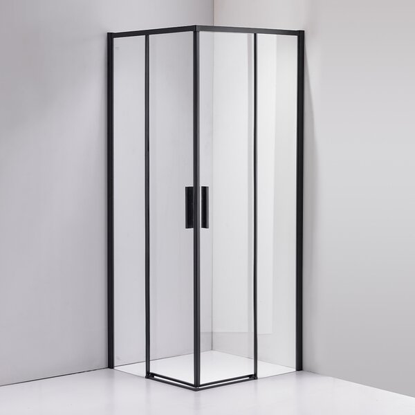 BPS-koupelny Čtvercový sprchový kout NOVA BL 90x90 chrom/transparent - bez vaničky