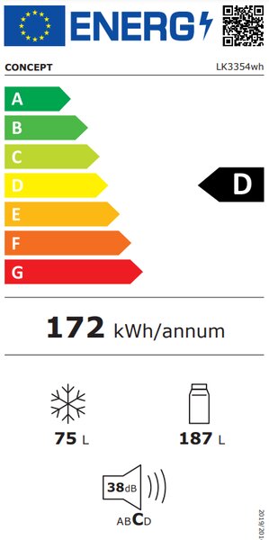 Lednice Concept LK3354wh (D)