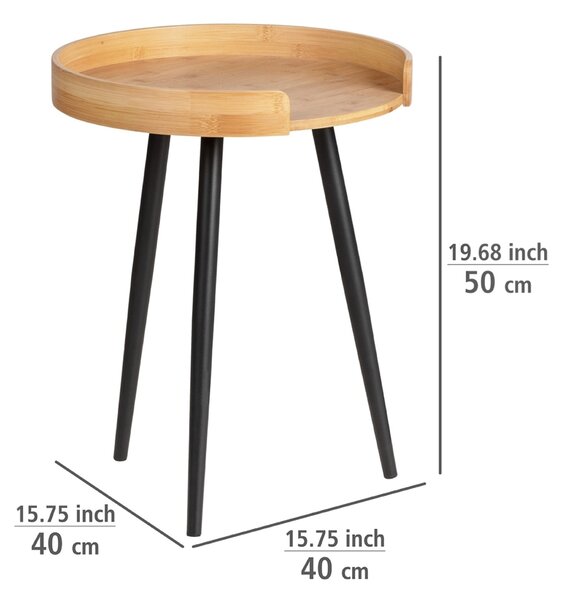 Kulatý bambusový konferenční stolek LOFT, Wenko