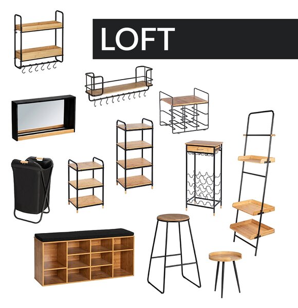 Kulatý bambusový konferenční stolek LOFT, Wenko