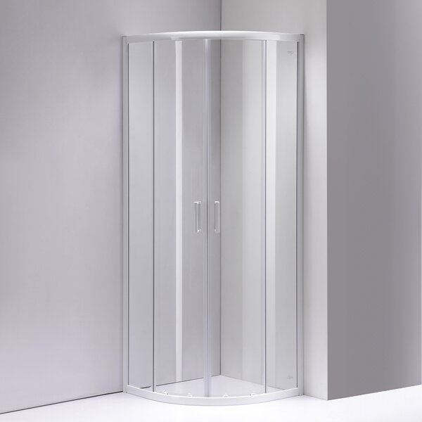 BPS-koupelny Čtvrtkruhový sprchový kout KZ94A 80x80 bílá/transparent - bez vaničky