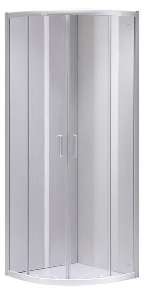 BPS-koupelny Čtvrtkruhový sprchový kout KZ94A 80x80 bílá/transparent - bez vaničky
