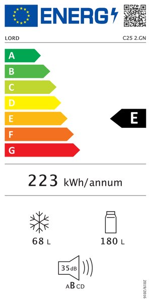 Vestavná chladnička LORD C25 2.GN (E)