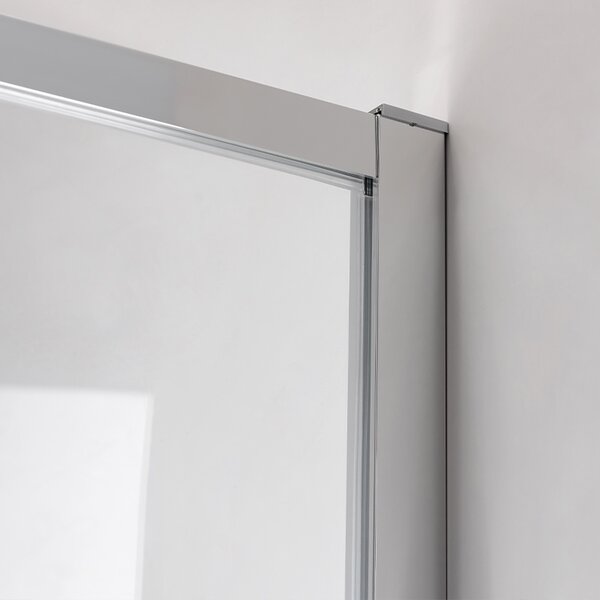 BPS-koupelny Obdélníkový sprchový kout KIRA 100x80 chrom/transparent - bez vaničky