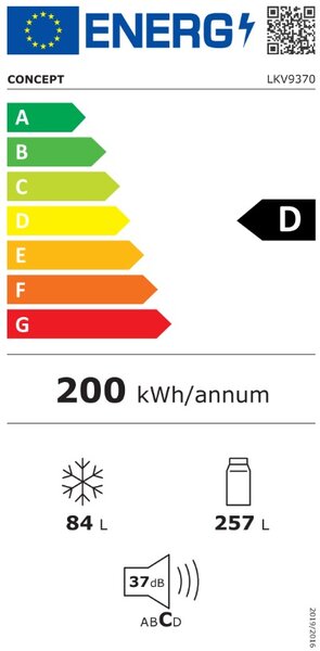 Vestavná chladnička Concept LKV9370 (D)