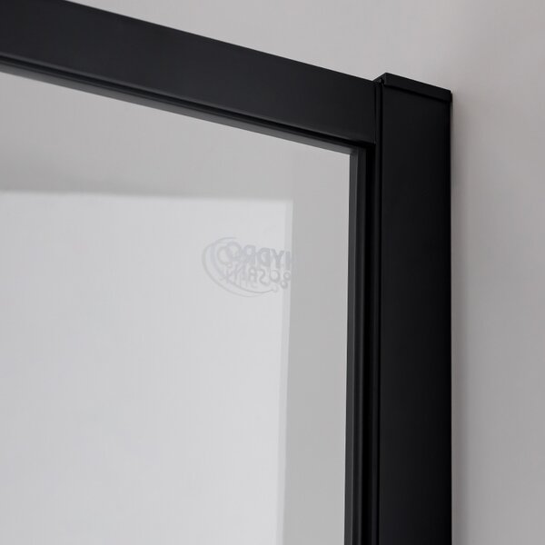 BPS-koupelny Obdélníkový sprchový kout KIRA BL 110x80 černá/transparent - bez vaničky