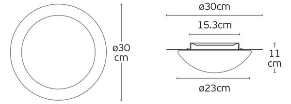 VK Light Roto LED stropní svítidlo Hnědá