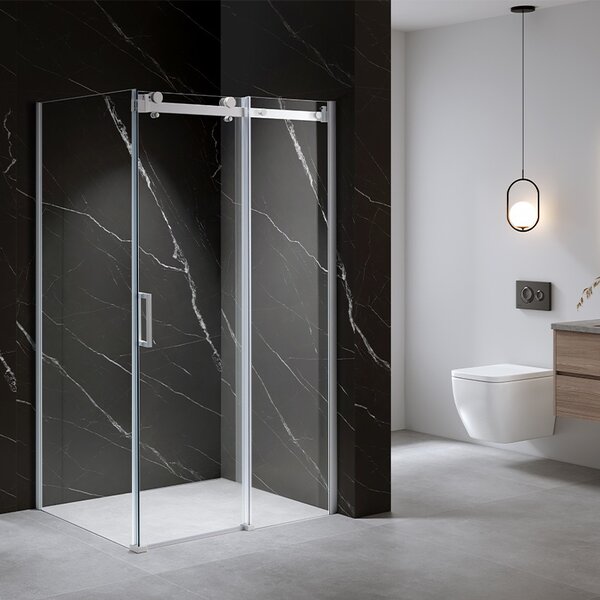 BPS-koupelny Obdélníkový sprchový kout KZ202A WH 100x90 bílá/transparent - bez vaničky