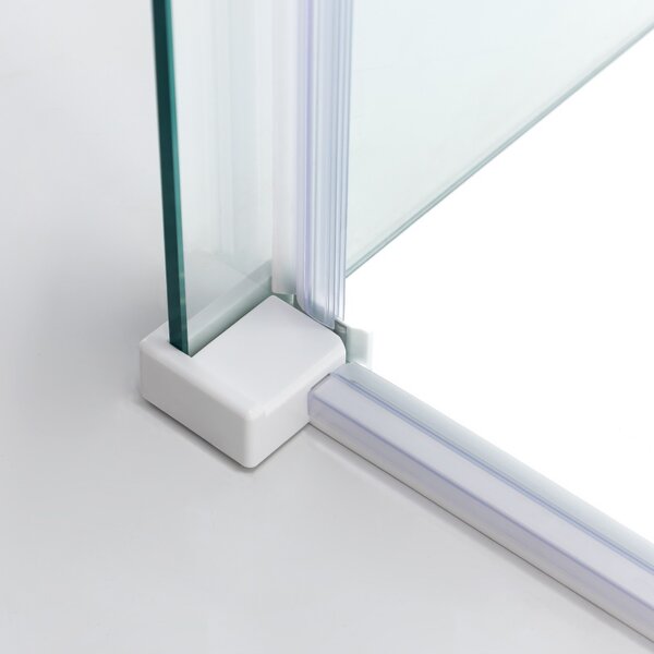 BPS-koupelny Obdélníkový sprchový kout KZ202A WH 100x90 bílá/transparent - bez vaničky