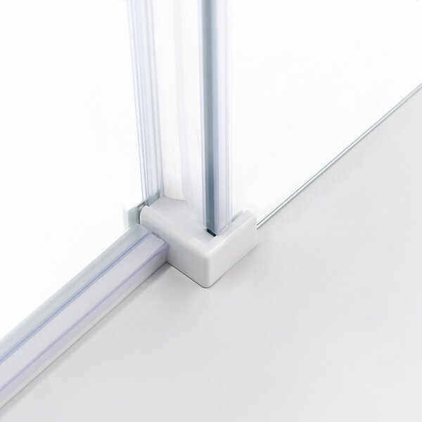BPS-koupelny Obdélníkový sprchový kout KZ202A WH 100x90 bílá/transparent - bez vaničky