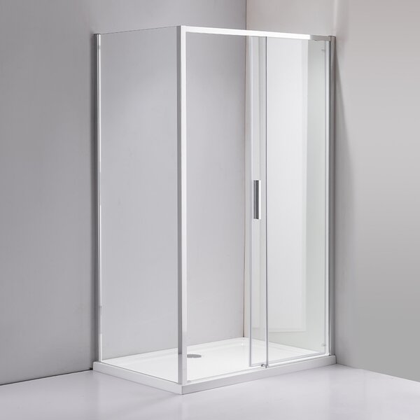 BPS-koupelny Obdélníkový sprchový kout NOVA CH 120x90 chrom/transparent - bez vaničky