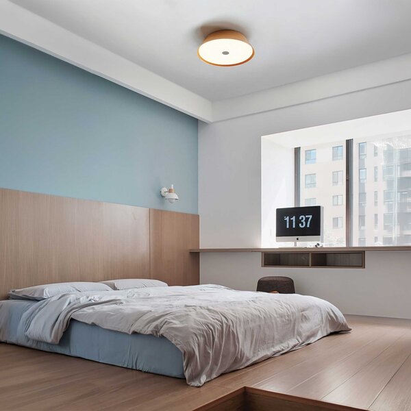 VK Light Woody LED stropní dřevěné svítidlo Ø270 mmHnědá