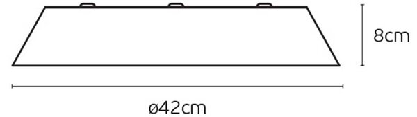 VK Light Woody LED stropní dřevěné svítidlo Ø270 mmHnědá