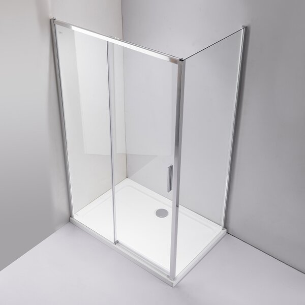 BPS-koupelny Obdélníkový sprchový kout NOVA CH 120x90 chrom/transparent - bez vaničky
